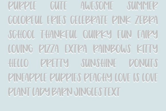 Peach Cobbler Font PNG with transparent background - Preview 2