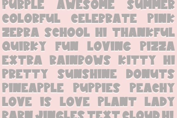 Peachy Keen Font PNG with transparent background - Preview 2