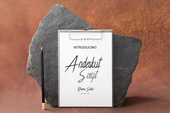 Andeskut Font PNG with transparent background - Preview 2