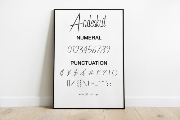 Andeskut Font PNG with transparent background - Preview 6