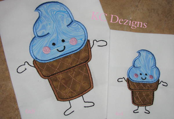 Birthday Ice Cream Character