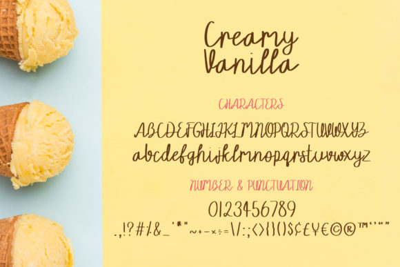 Creamy Vanilla Font - Preview 5
