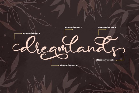 Denadia Font PNG with transparent background - Preview 2
