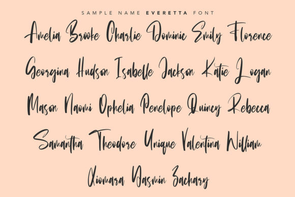 Everetta Font - Preview 1