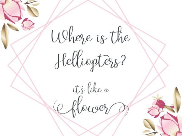 Helly Copters Font PNG with transparent background - Preview 1