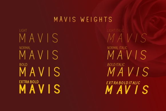 Mavis Font PNG with transparent background - Preview 2