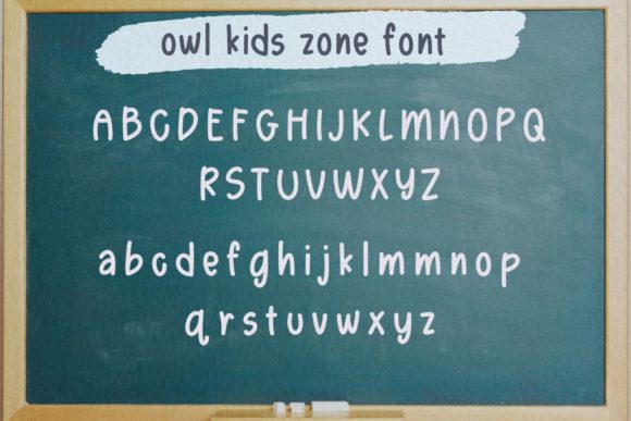 Owl Kids Zone Font PNG with transparent background - Preview 5