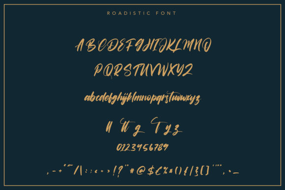 Roadistic Font PNG with transparent background - Preview 5