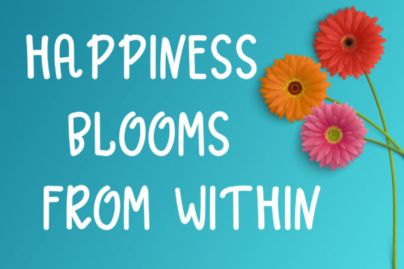 Rosy Daisy Font PNG with transparent background - Preview 1