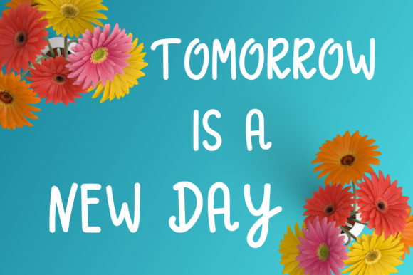 Rosy Daisy Font PNG with transparent background - Preview 2