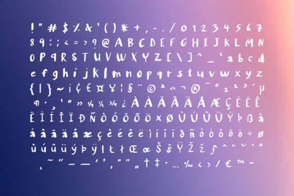 Doodle Chunky Font - Preview 1