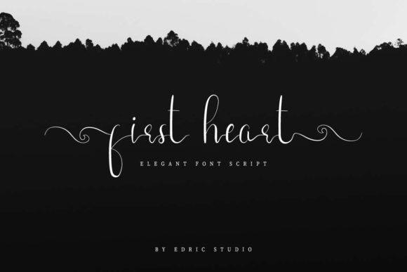 First Heart Font - Preview 1