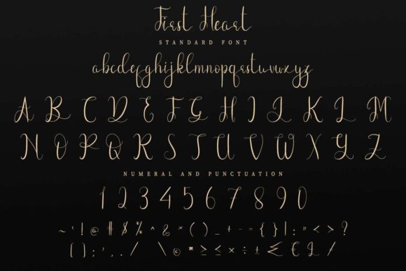 First Heart Font - Preview 5
