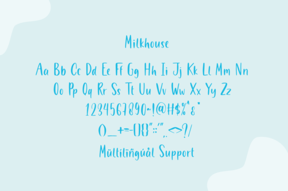 Milkhouse Font PNG with transparent background - Preview 5
