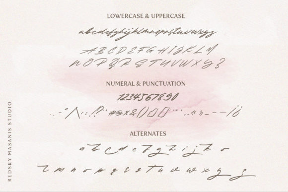 RedSky Font PNG with transparent background - Preview 6