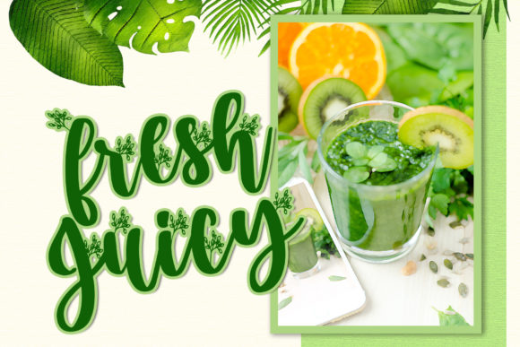 Secret Nature Font PNG with transparent background - Preview 2