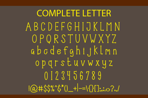 All Note Font - Preview 2