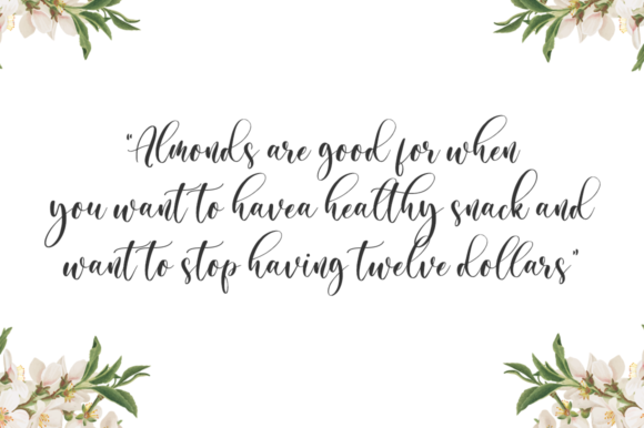 Almond Whisp Font - Preview 4