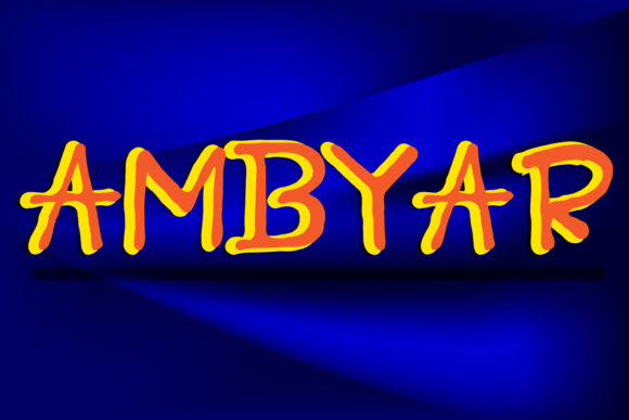 Ambyar Font - Preview 2