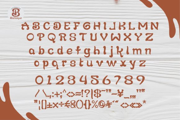 Barisque Font PNG with transparent background - Preview 5