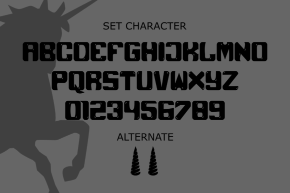 Black Unicorn Font - Preview 1