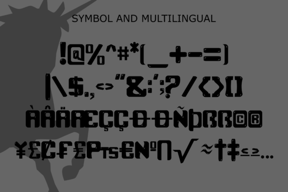 Black Unicorn Font - Preview 2