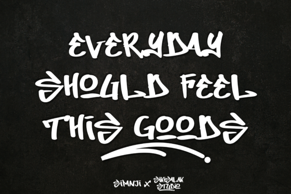 Dirty Lizard Graffiti Font - Preview 2