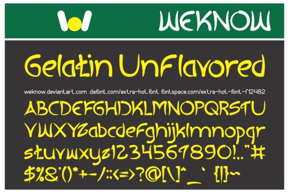 Extra Hot Font - Preview 1