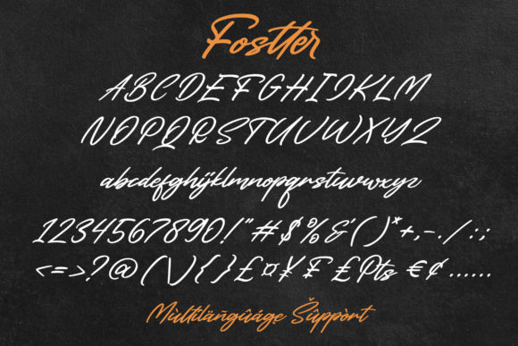 Fostter Font PNG with transparent background - Preview 4