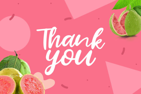 Fresh Guava Font PNG with transparent background - Preview 6