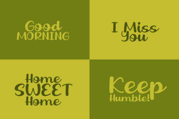 Fresh Olive Font PNG with transparent background - Preview 4