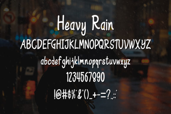 Heavy Rain Font - Preview 4
