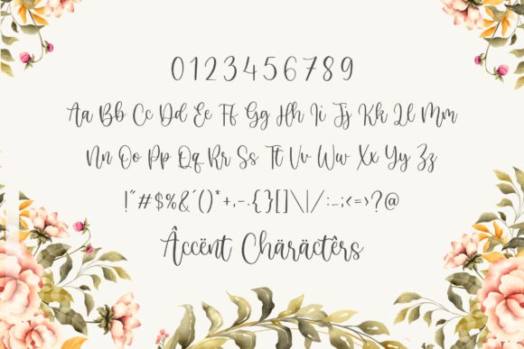 Juliette Garden Font PNG with transparent background - Preview 5