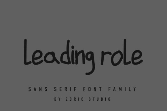 Leading Role Font PNG with transparent background - Preview 1