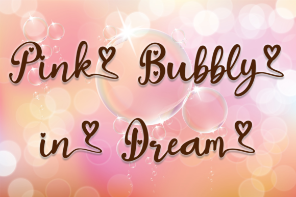 Little Bubbly Font PNG with transparent background - Preview 1