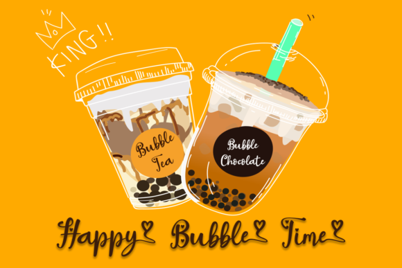 Little Bubbly Font PNG with transparent background - Preview 2