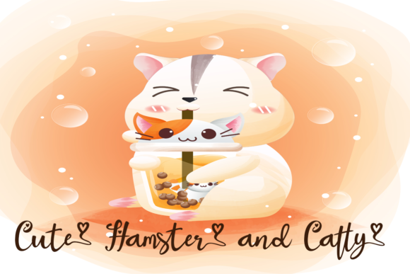 Little Bubbly Font PNG with transparent background - Preview 3