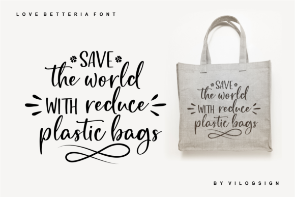Love Betteria Font PNG with transparent background - Preview 3