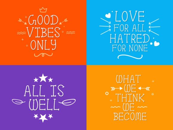 Pom Pom Font PNG with transparent background - Preview 3