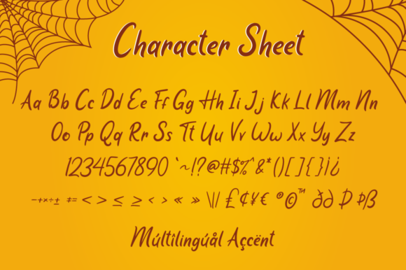 Pumpkin Web Font PNG with transparent background - Preview 5