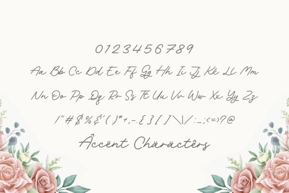 Rachel Bowie Font PNG with transparent background - Preview 3