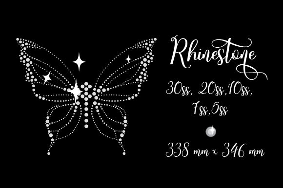 Butterfly Rhinestone Rhinestones Craft Cut File By Creative Fabrica Crafts