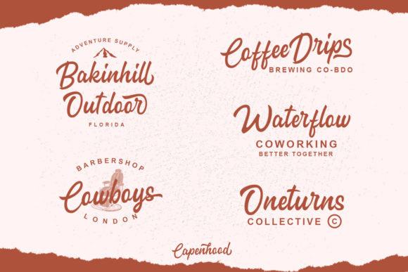Capenhood Font - Preview 1