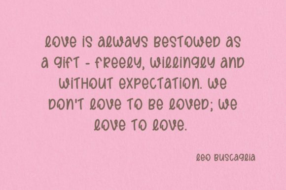 Falling Love Font - Preview 1