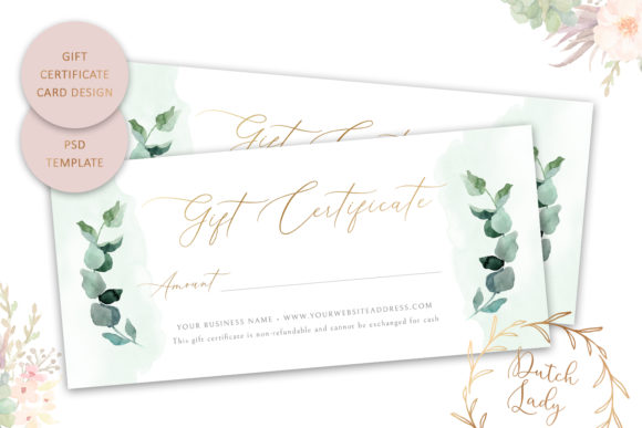 Gift Certificate Template Single Side #2
