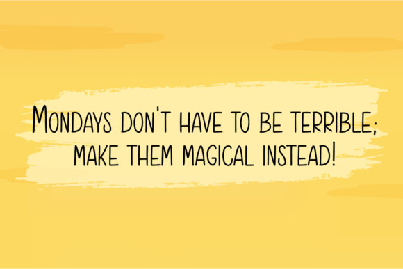 Happy Monday Font - Preview 4