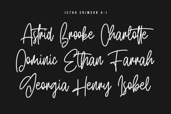 Jetha Crimson Font PNG with transparent background - Preview 2