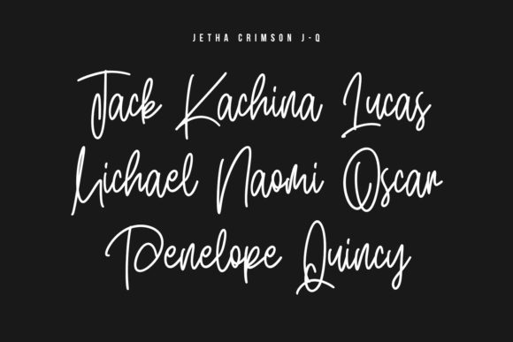 Jetha Crimson Font PNG with transparent background - Preview 3