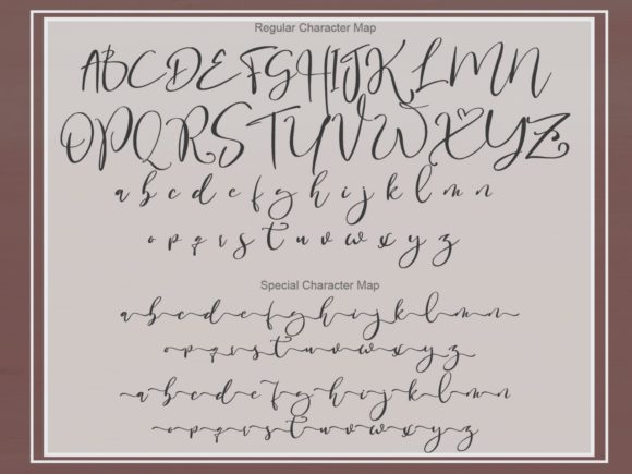 Romance Privilege Font PNG with transparent background - Preview 1