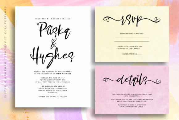 Sister & Brother Font PNG with transparent background - Preview 1
